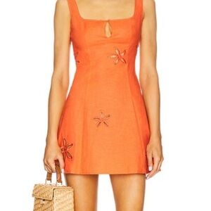SNDYS linen mini sundress
